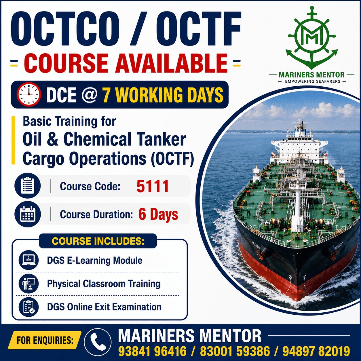 OCTCO / OCTF - Marine Service in Thoothukudi